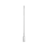 Sleek SACKit Expo 185 floor lamp with polished aluminum profile and marble base with vertical frosted LED strip