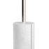 SACKit Expo 185 floor lamp with polished aluminum profile and marble base, vertical frosted LED strip light