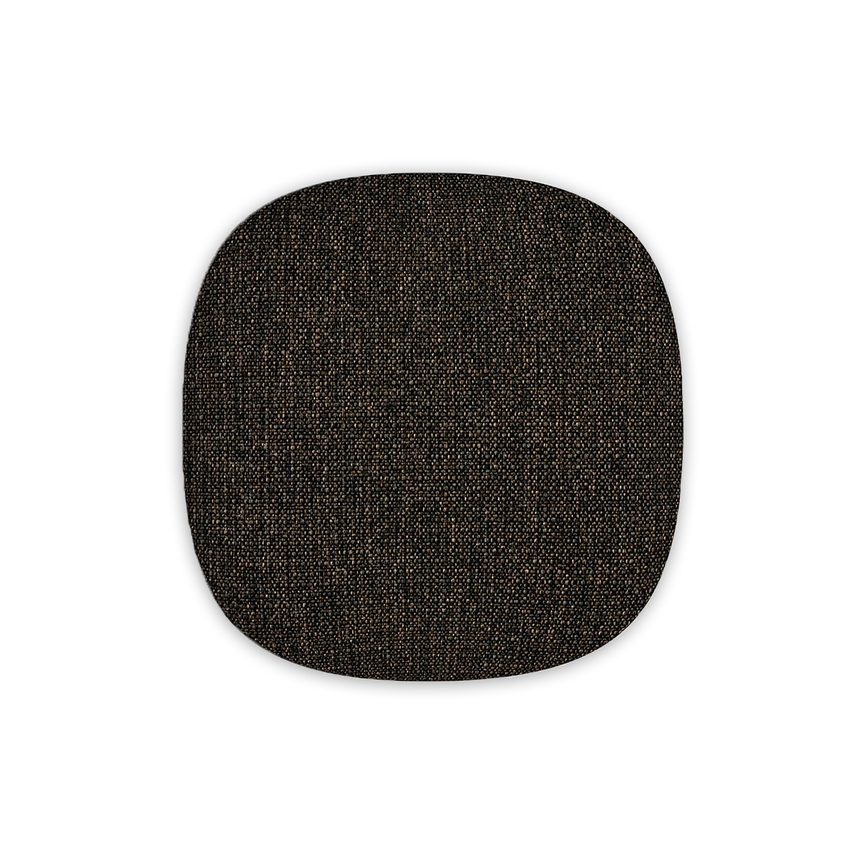 Coffee-colored fabric front panel for WOOFit Go speaker with a soft textured surface.