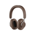 Brown Touch 310 over-ear headphones with PU leather and polyester textile, USB-C charging port visible.
