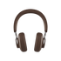 Brown over-ear Touch 310 headphones with PU leather and aluminum details on a white background.
