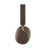 Brown Touch 310 over-ear headphones with PU leather and aluminum details on a white background.
