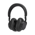 Black Touch 400 headphones with PU-leather and fabric earcups, minimalistic design.