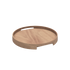 Round Nordic Serving Tray in natural oak with subtle handles and a raised rim, made of FSC-certified oak veneer.