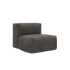 Soft Sofa Outdoor seat in Kirra Noir fabric with soft cushions and a handle for easy moving.