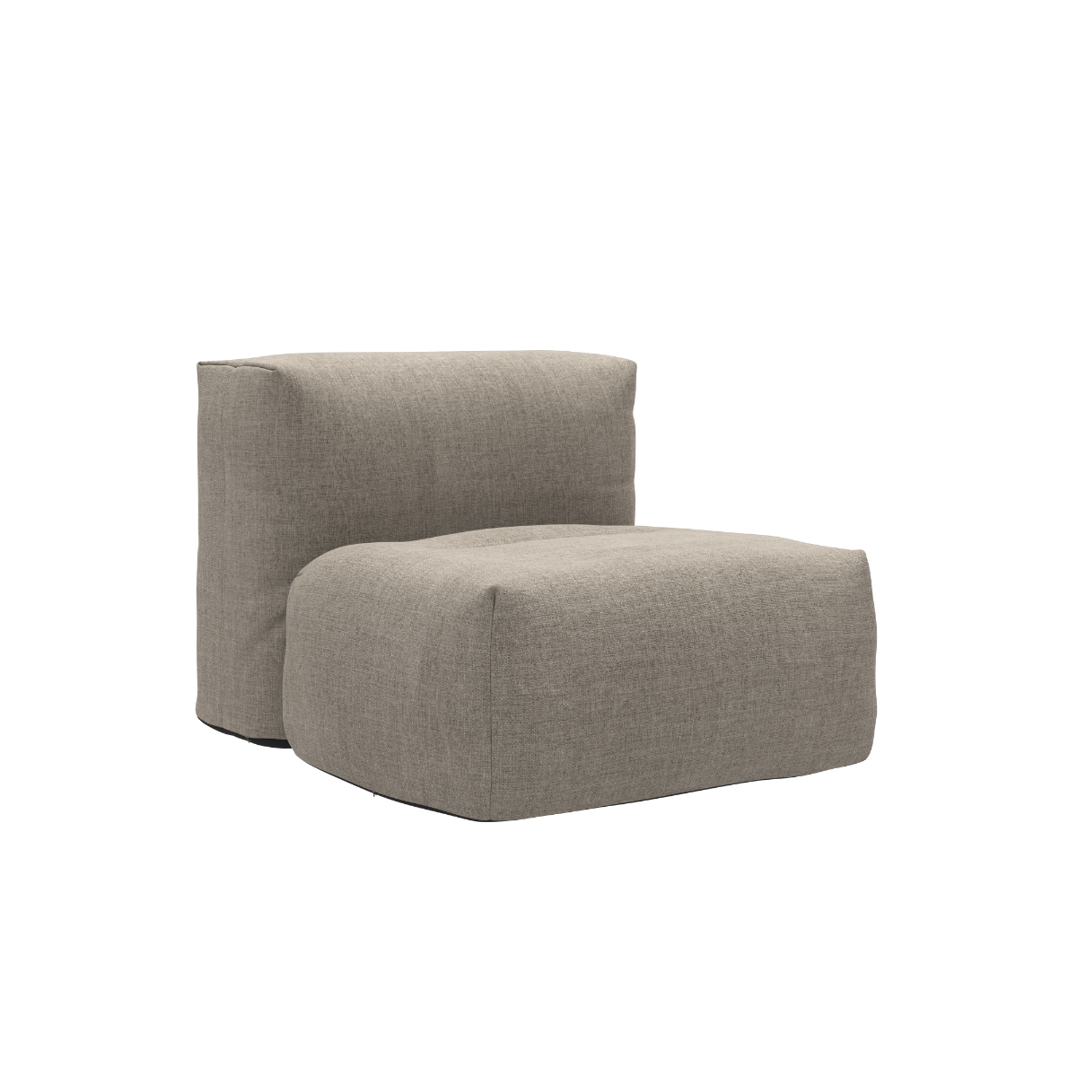 Soft Sofa Outdoor seat in Kirra Sand color with soft, rounded shape for outdoor use