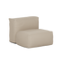 Beige Soft Sofa Outdoor seat module with a deep cushioned seat and supportive backrest for comfortable weather resistant outdoor lounging by sackit