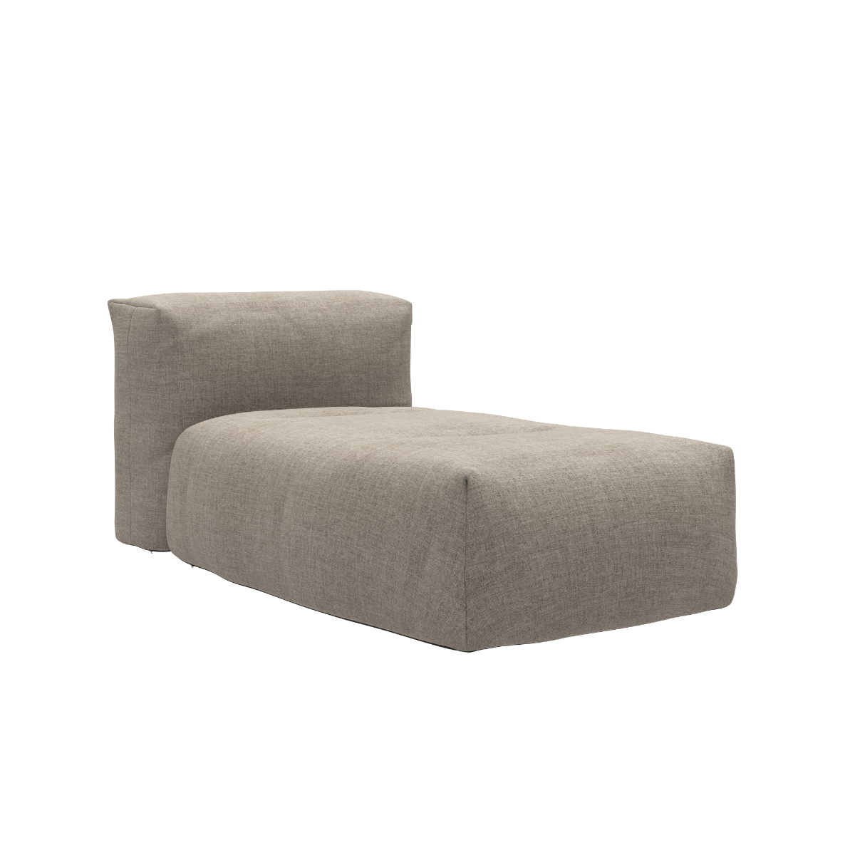 Soft Sofa Outdoor Lounger in Kirra Sand color with soft cushions and low profile design.