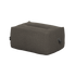 Dark textured outdoor pouf from sackit designed as a comfortable footrest extra seat or low lounge element for Nordic weather