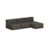 Soft Sofa Outdoor - 3 Seater open w/Pouf