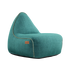 Cobana Lounge Chair in Cobana Petrol Melange with backrest and soft rounded shape.