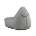 Cobana Lounge Chair in light grey olefin fabric with backrest, designed for indoor and outdoor use.