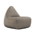 Cobana Lounge Chair in taupe with backrest, durable water-repellent fabric and soft rounded shape.