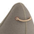 Cobana Lounge Chair in Cobana Grey with backrest, durable water-repellent bean bag chair for indoor and outdoor use.