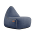 Kirra Indigo Cobana Lounge Chair bean bag with backrest in outdoor setting
