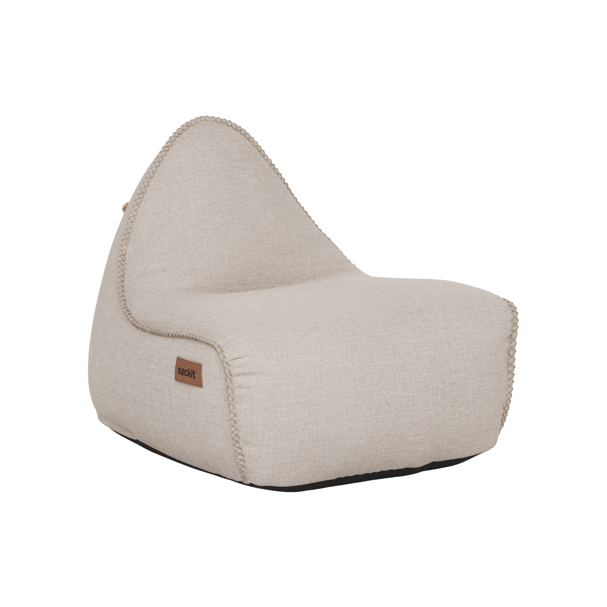 Kirra Sand Cobana Lounge Chair bean bag with backrest in outdoor setting