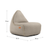 Cobana Lounge Chair in Cobana Grey with backrest and soft, rounded shape designed for indoor and outdoor use.