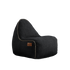 Cobana Junior Lounge Chair in black water-repellent fabric with a soft, rounded shape for kids.