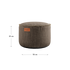 Cobana Pouf in Cobana Grey fabric with a round shape and soft texture.
