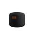 Cobana Junior Pouf in black with a round shape and soft fabric surface.