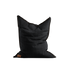 Cobana Beanbag in black olefin fabric with a large, soft, and durable design for indoor and outdoor use