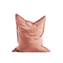 Cobana Beanbag in soft rose color with a large, rounded shape and linen stitches.