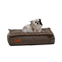 Mini Cobana Brown dog bed with non-slip bottom and durable fabric