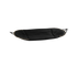 Cobana Black fabric hammock made of soft olefin textile designed for outdoor relaxation and comfort.