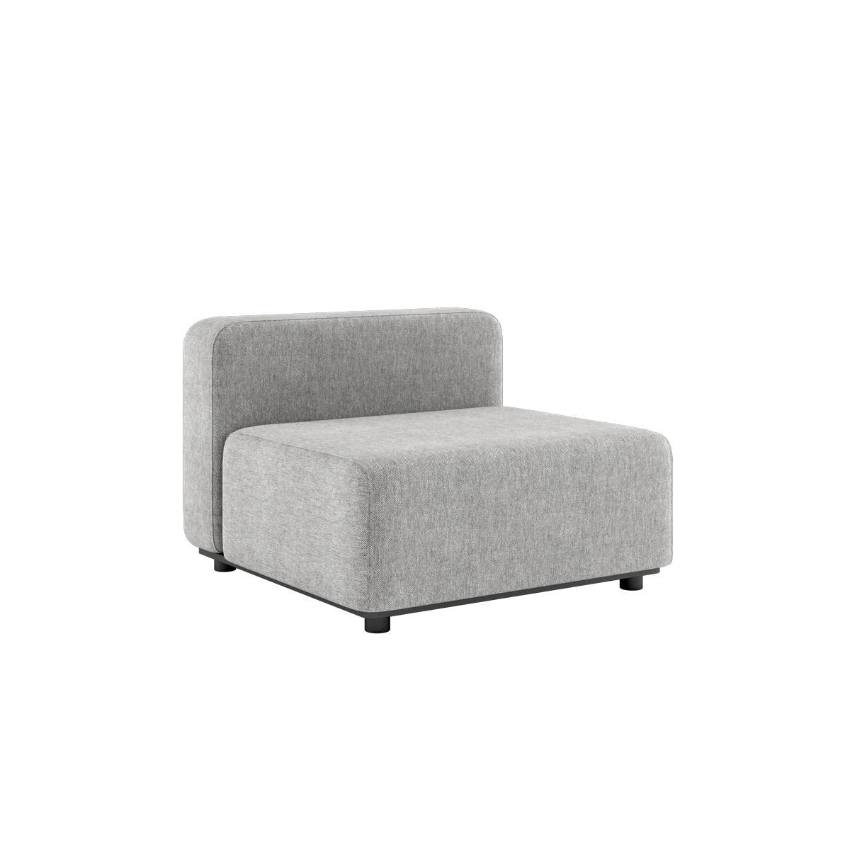 Cobana Lounge Sofa seat in Cobana Sand Melange with powder-coated aluminum frame and olefin textile upholstery
