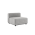 Cobana Lounge Sofa seat in Cobana Sand Melange with powder-coated aluminum frame and olefin textile upholstery