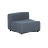 Blue gray modular outdoor lounge sofa seat with backrest from sackit designed in Denmark for comfortable weather resistant garden and terrace seating