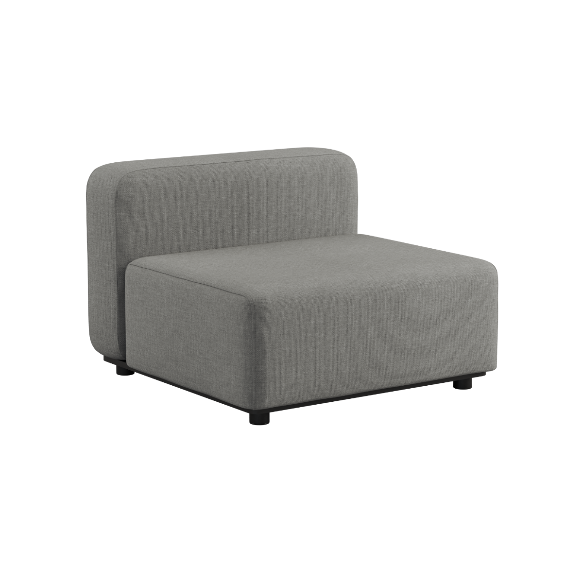 Kirra Grey Cobana Lounge Sofa seat with powder-coated aluminum frame and Olefin textile for outdoor use