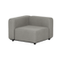 Grey modular outdoor corner sofa from sackit with clean Scandinavian lines and weather resistant upholstery for garden terraces