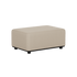 Beige outdoor pouf from sackit with clean Scandinavian lines and durable weather resistant upholstery for modular garden lounge seating