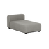 Gray outdoor chaise sofa module from sackit with clean Scandinavian lines and durable upholstery for Nordic gardens terraces and lounge spaces