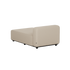 sackit beige outdoor chaise sofa module with clean Scandinavian lines and weather resistant upholstery for modular garden seating