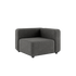 Cobana Lounge Sofa corner module in grey with powder-coated aluminum frame and cushioned seating.