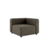 Cobana Lounge Sofa corner module in Cobana Brown with powder-coated aluminum frame and cushions.