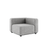 Cobana Lounge Sofa corner module in Cobana Sand Melange with powder-coated aluminum frame and cushioned seats