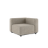 Kirra Sand Cobana Lounge Sofa corner module with powder-coated aluminum frame and olefin textile cushions