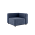 Cobana Lounge Sofa corner module in Kirra Indigo with powder-coated aluminum frame and olefin textile upholstery