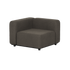 Dark brown modular corner lounge sofa with clean Scandinavian lines and deep cushioned seating for weather resistant outdoor living by sackit