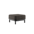 Kirra Lounge Sofa pouf in Kirra Noir with aluminum frame and olefin textile for outdoor use
