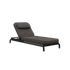Kirra Sunbed in Kirra Noir color with adjustable headboard and aluminum frame outdoor lounge chair