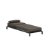 sackit europe Kirra Sunbed with dark weather resistant cushions black frame and raised headrest for comfortable outdoor relaxation in Nordic weather