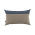 Rectangular Tide Cushion in sand and indigo color blocks made for outdoor use.