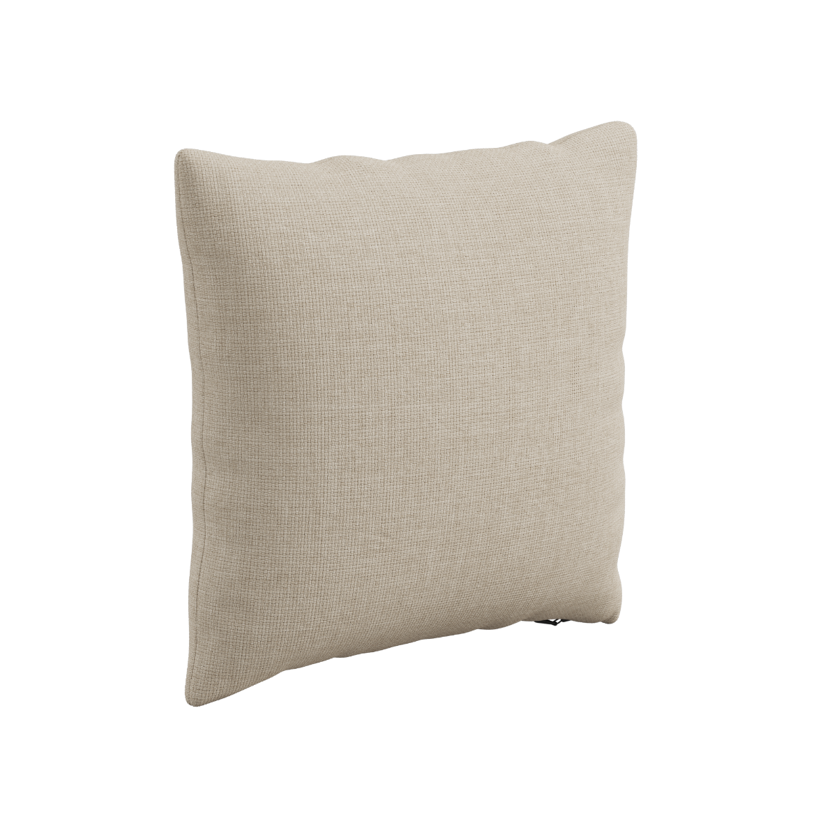 Neutral beige square outdoor cushion with textured weather resistant fabric from sackit for comfortable and cohesive Nordic garden lounge styling