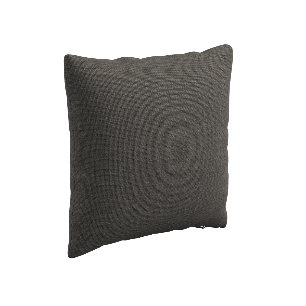 Dark grey square outdoor cushion by sackit designed for comfortable weather resistant Nordic garden seating