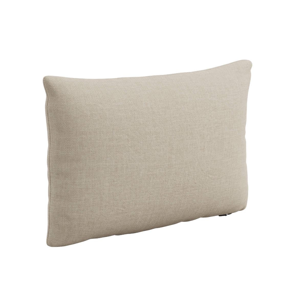 Rectangular outdoor cushion in Kirra Sand color with soft textured fabric and simple design.