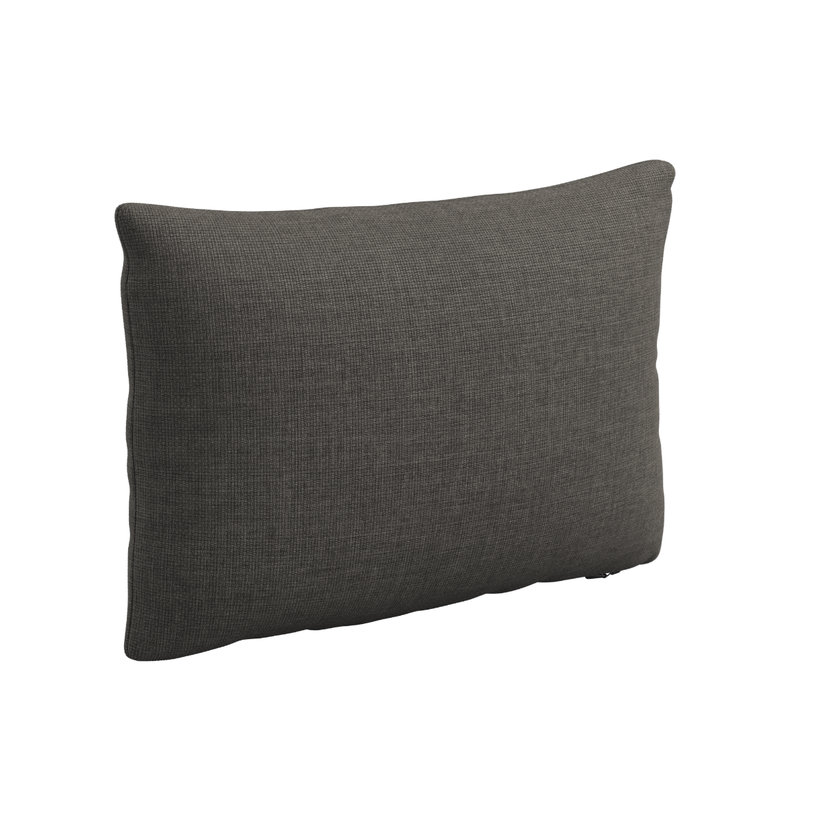 Rectangular outdoor cushion in Kirra Noir fabric with soft polyfibre foam filling.